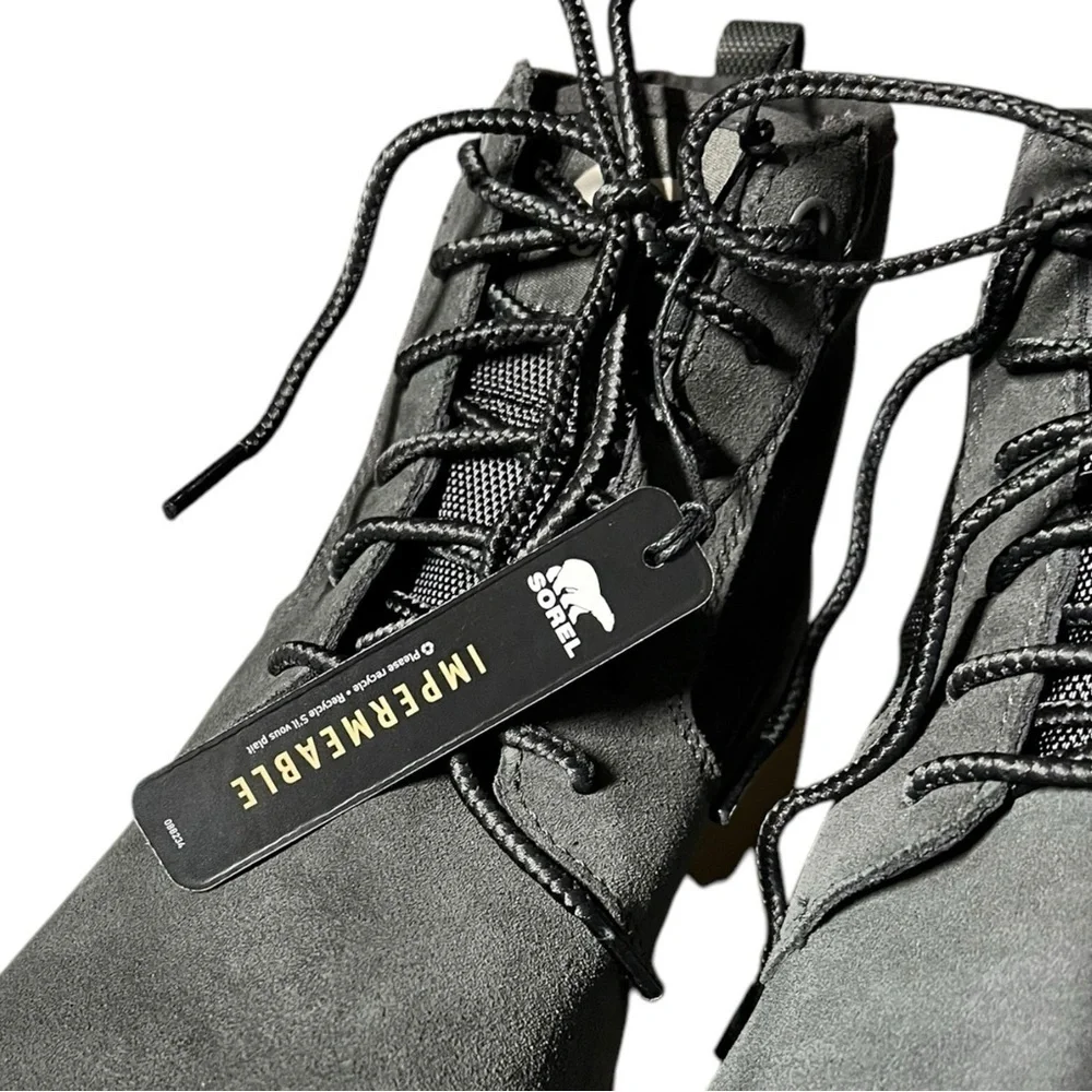 🌻NEW w.tags SOREL Caribou Gray OTM Waterproof Boots Men's Size 8